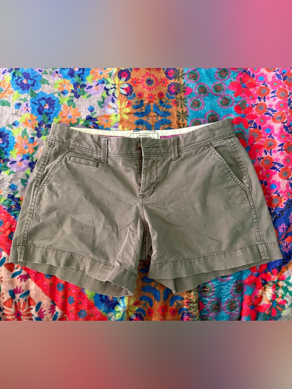 Old Navy Olive Green Cotton 5” Shorts